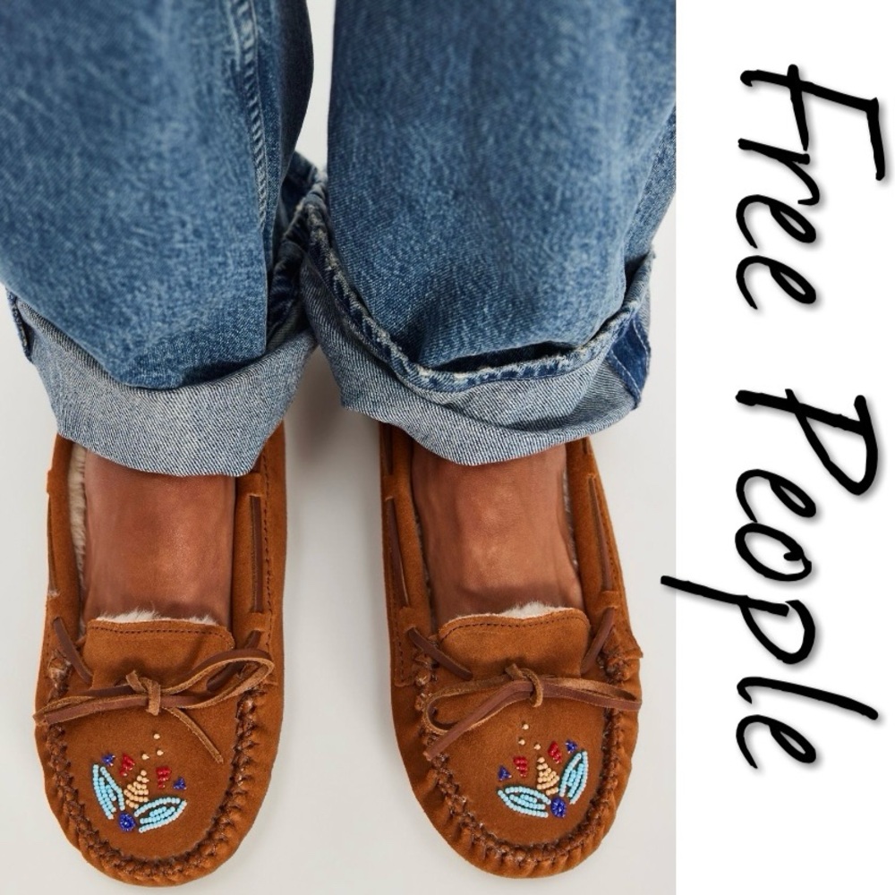 Minnetonka X Free People Ayashe Moccasins NWT US 9 EURO 40